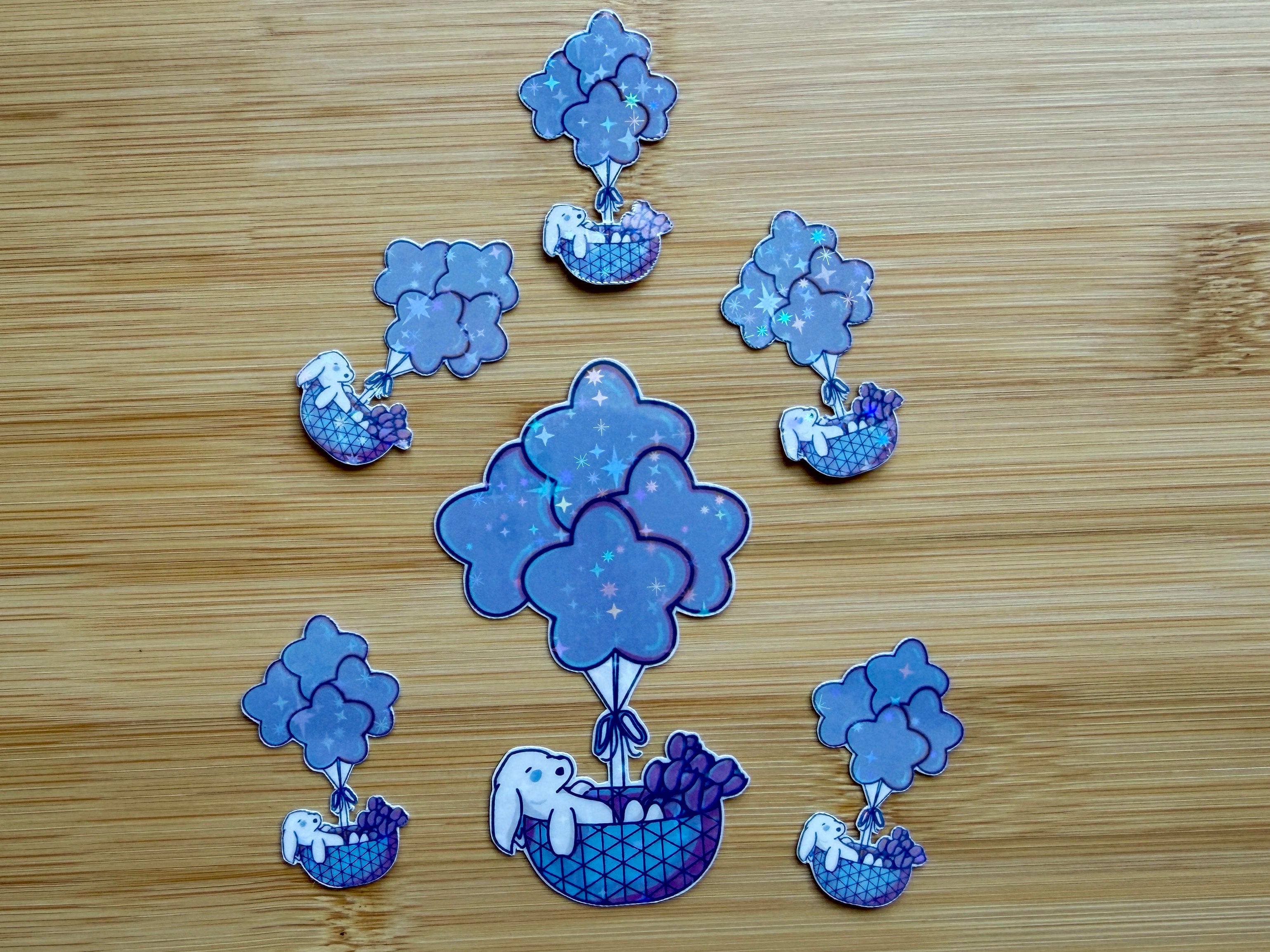 Cozy Balloon Ride Sticker | Waterproof Vinyl Sticker