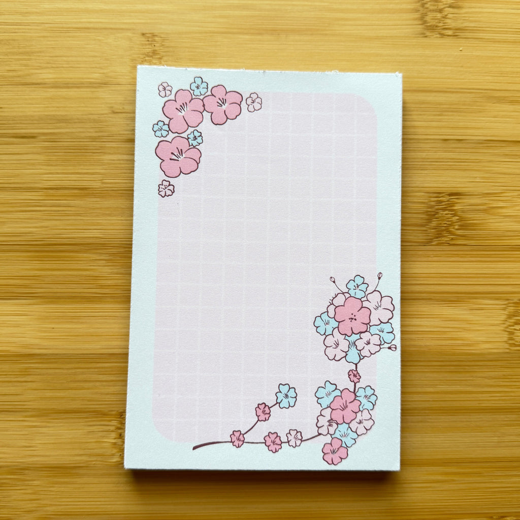 Cherry Blossom Memo Pad | Pink