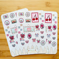 Floral Sticker Sheet | Waterproof Vinyl Stickers