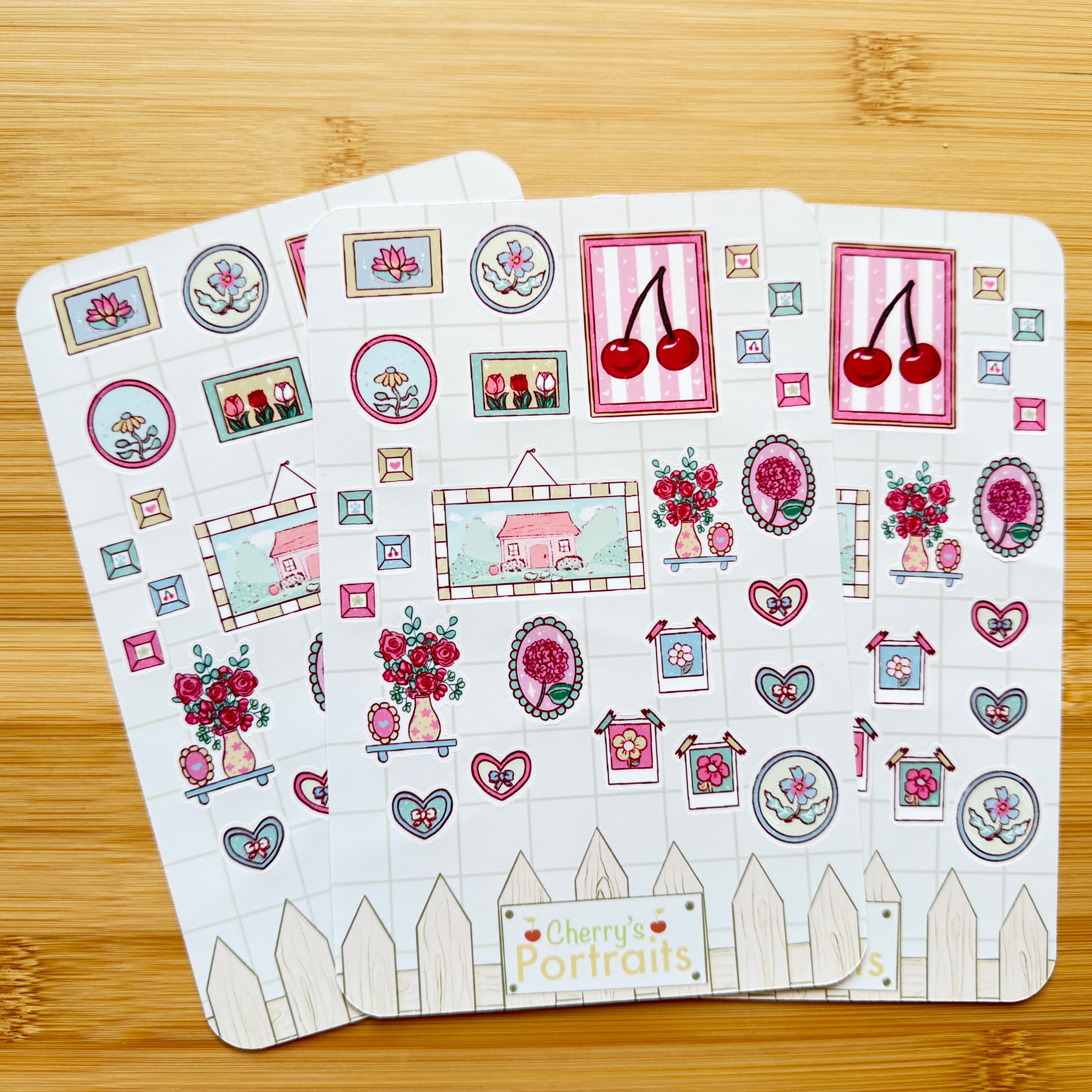 Floral Sticker Sheet | Waterproof Vinyl Stickers