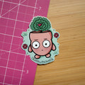 Overwhelmed Sticker | Waterproof Sticker