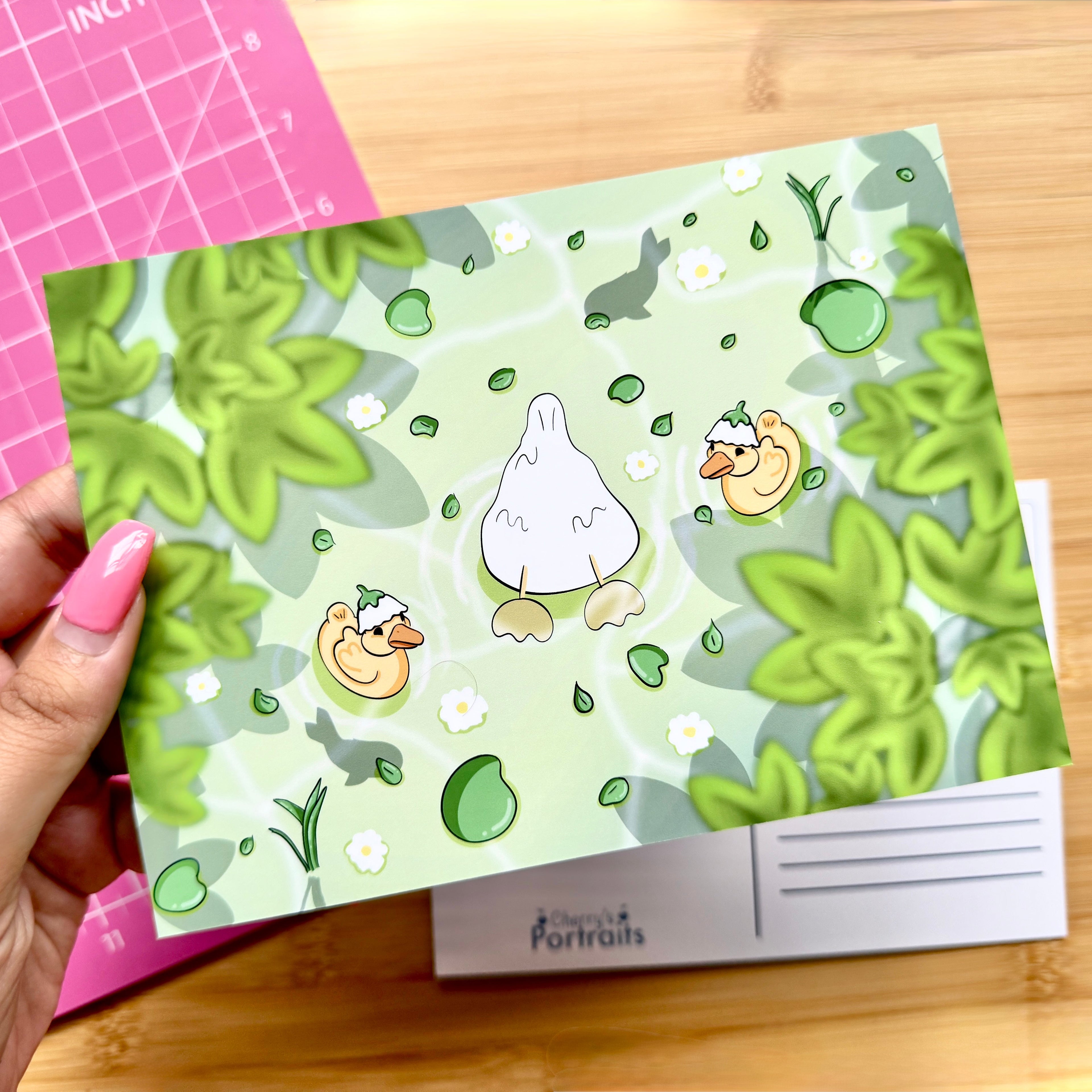 Duck Pond Postcard