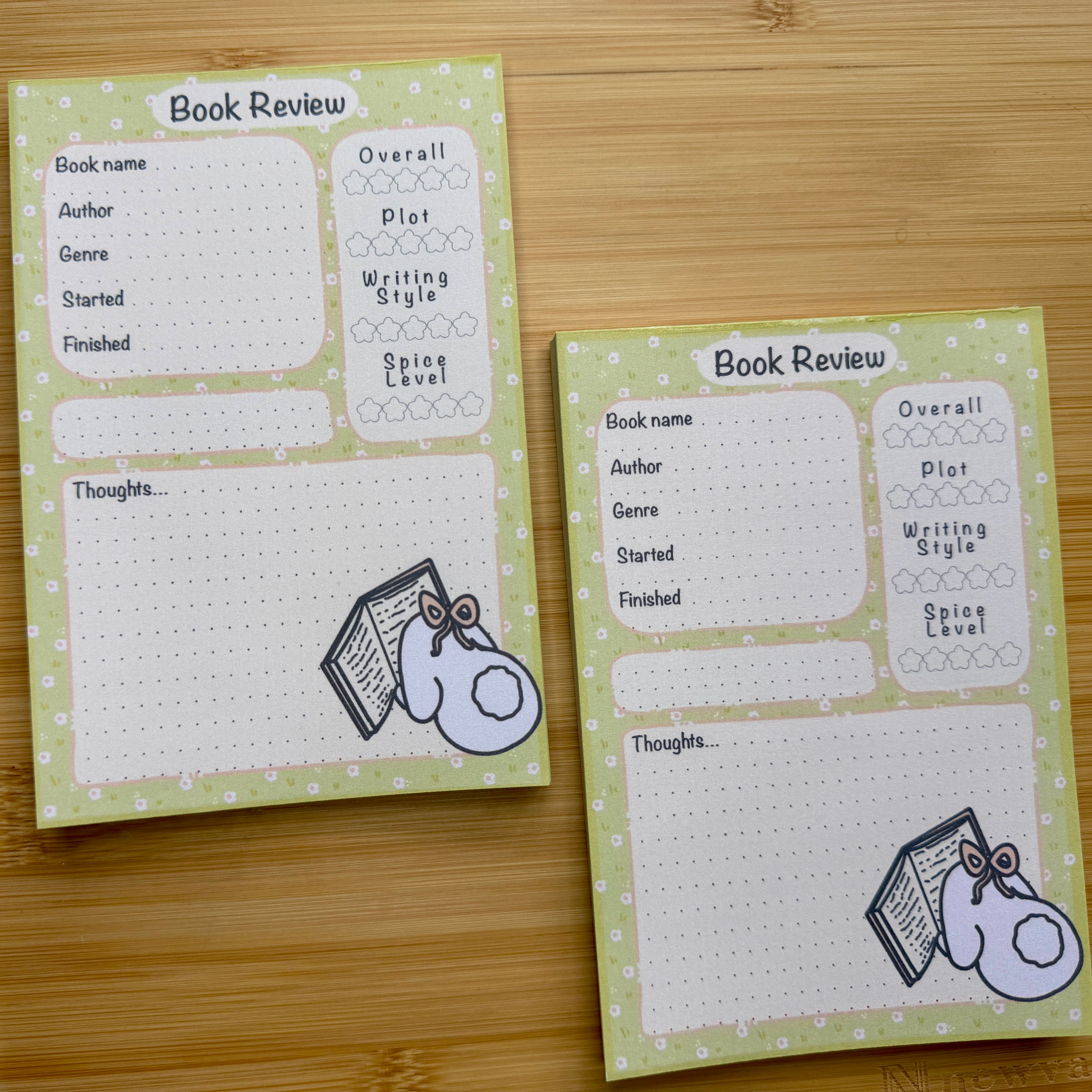 Book Review Note Pad