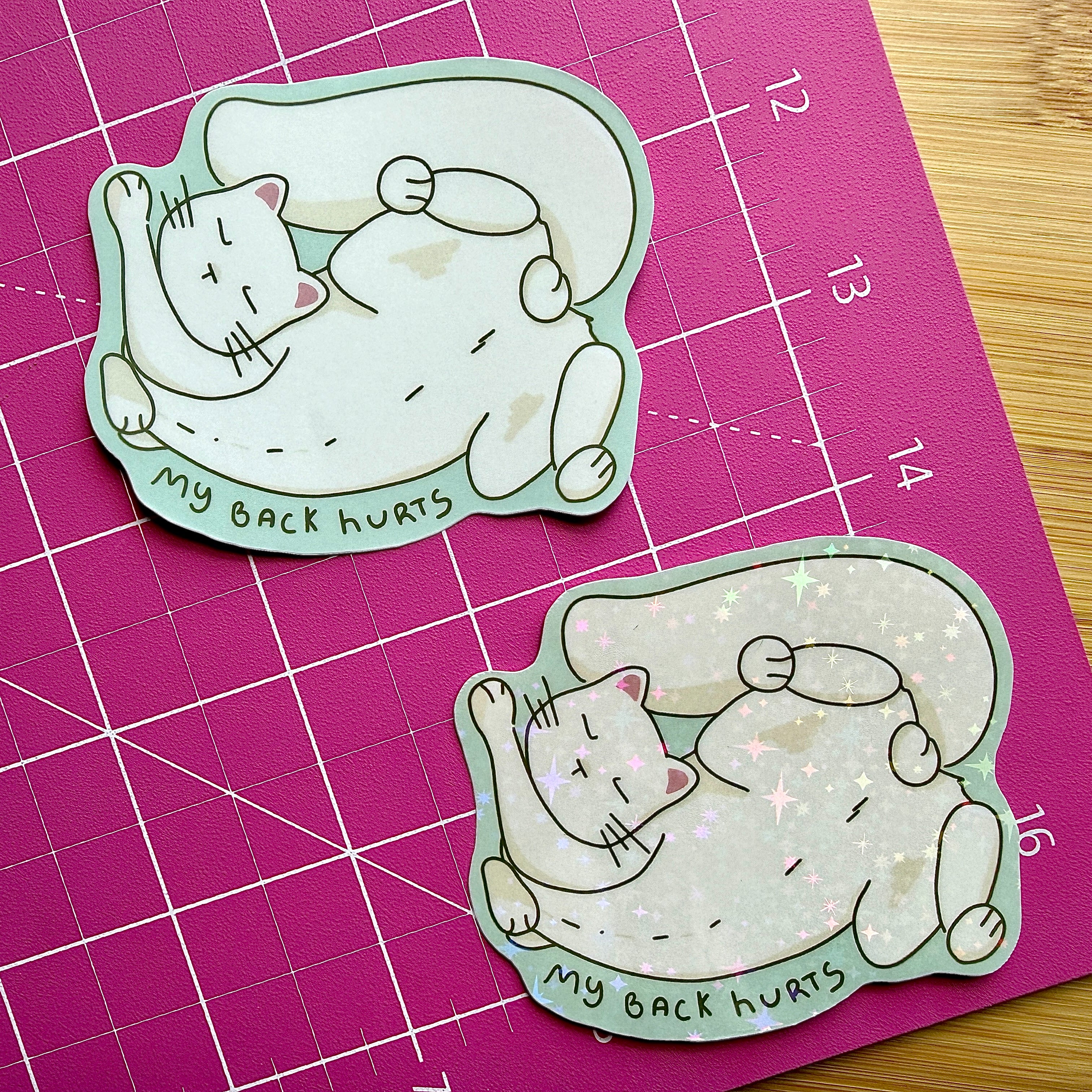 Posture Check | Relatable Stickers | Funny, Journal, 3in Stickers