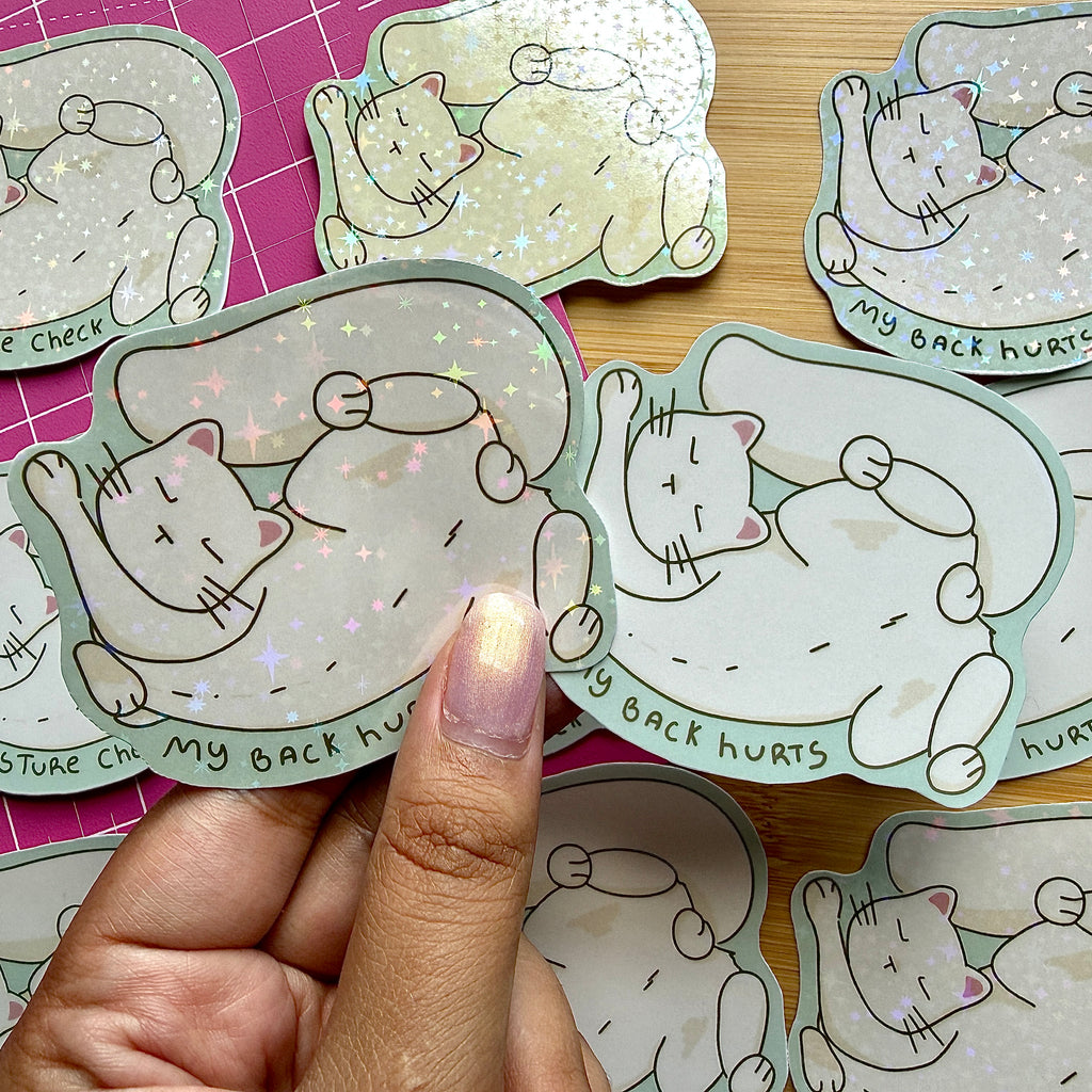 Posture Check | Relatable Stickers | Funny, Journal, 3in Stickers