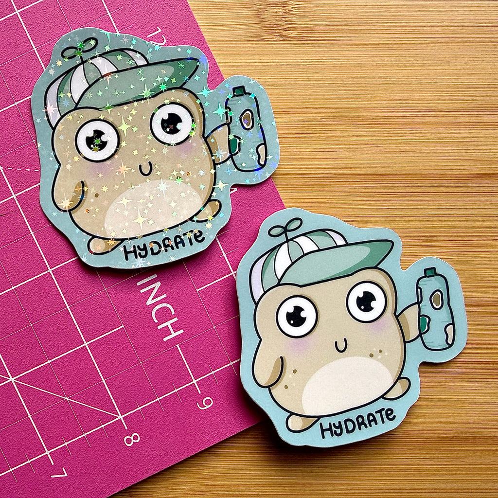 Hydrate sticker | Relatable Stickers | Funny, Journal, 3in Stickers