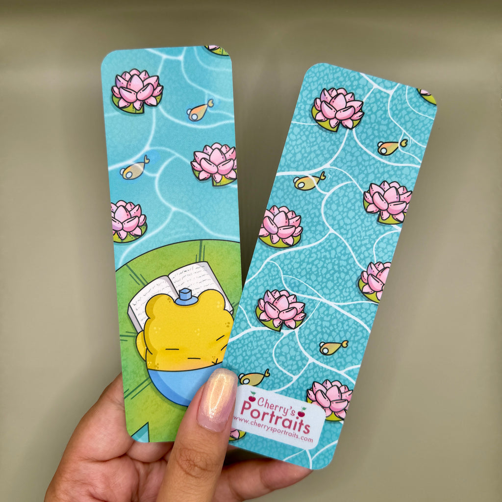 Lotus Frog Bookmark