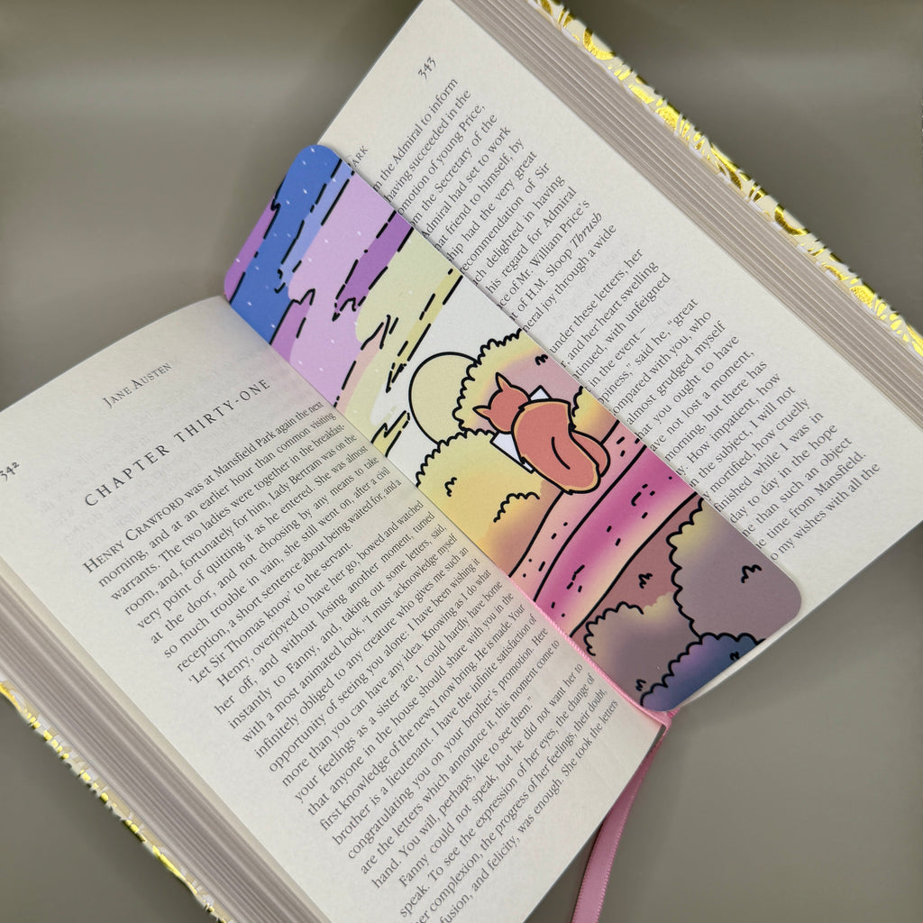 Reading Squirrel Bookmark