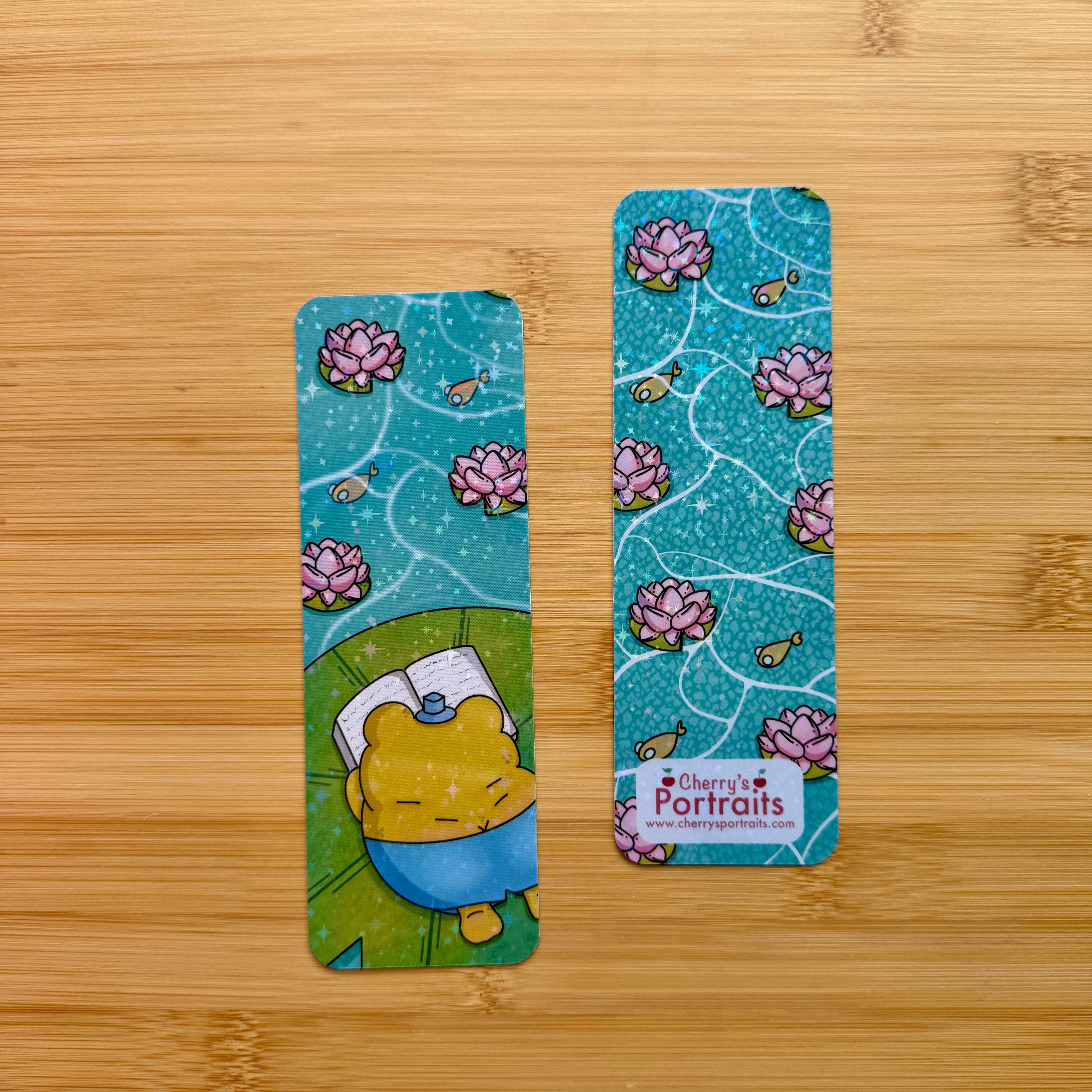 Lotus Frog Bookmark