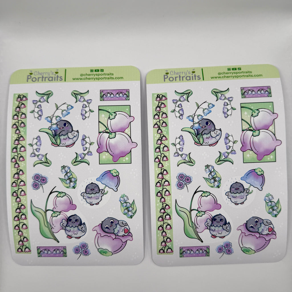 Pigeon of the Valley | Waterproof Matte Sticker Sheet