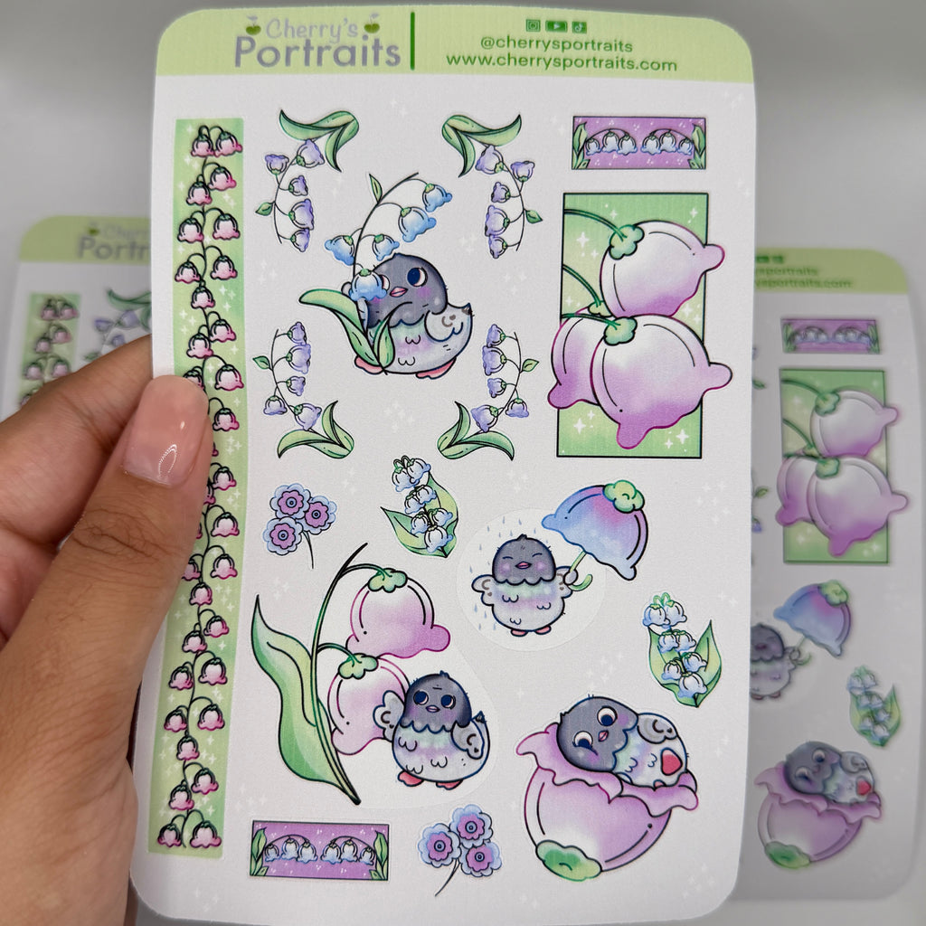 Pigeon of the Valley | Waterproof Matte Sticker Sheet