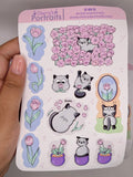 Tulip Kitty | Waterproof Matte Sticker Sheet