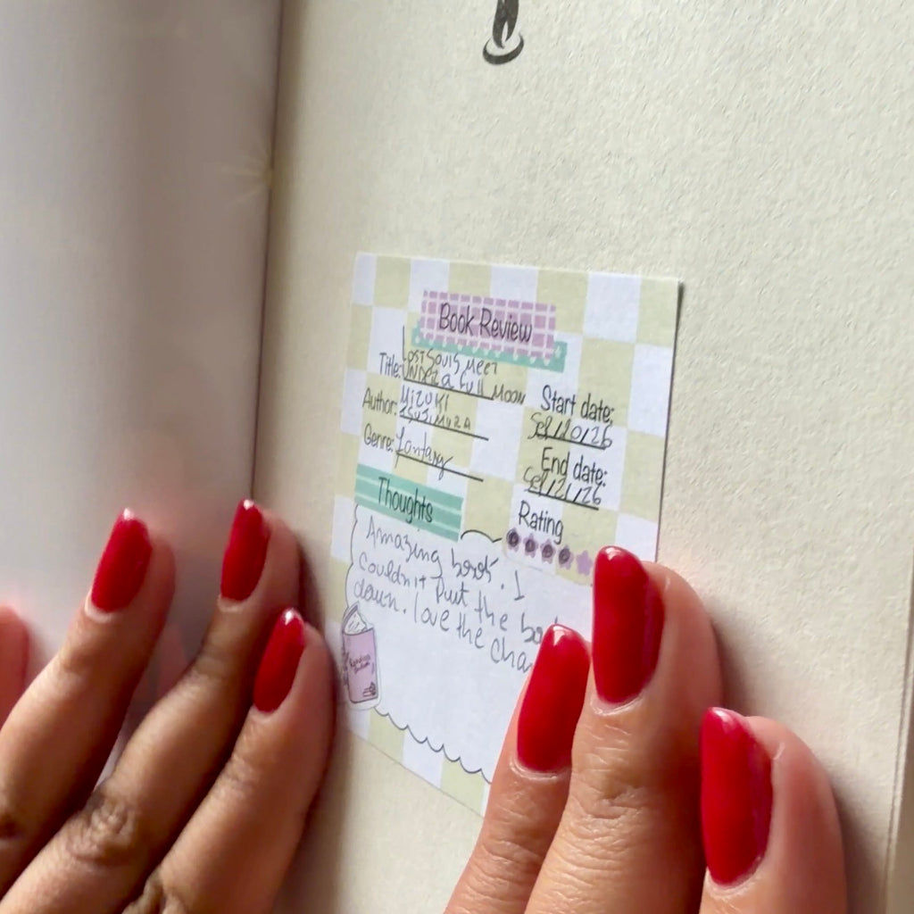 Book Review Sticky Note Pad