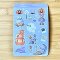 Halloween Deco Sticker Sheet — Cute Spooky Witchy Planner & Journal Stickers