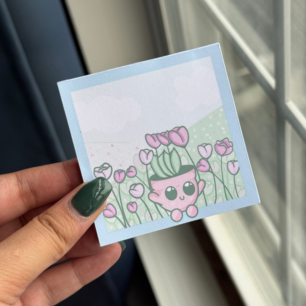 Lipa Tulip Memo Pad | Blue