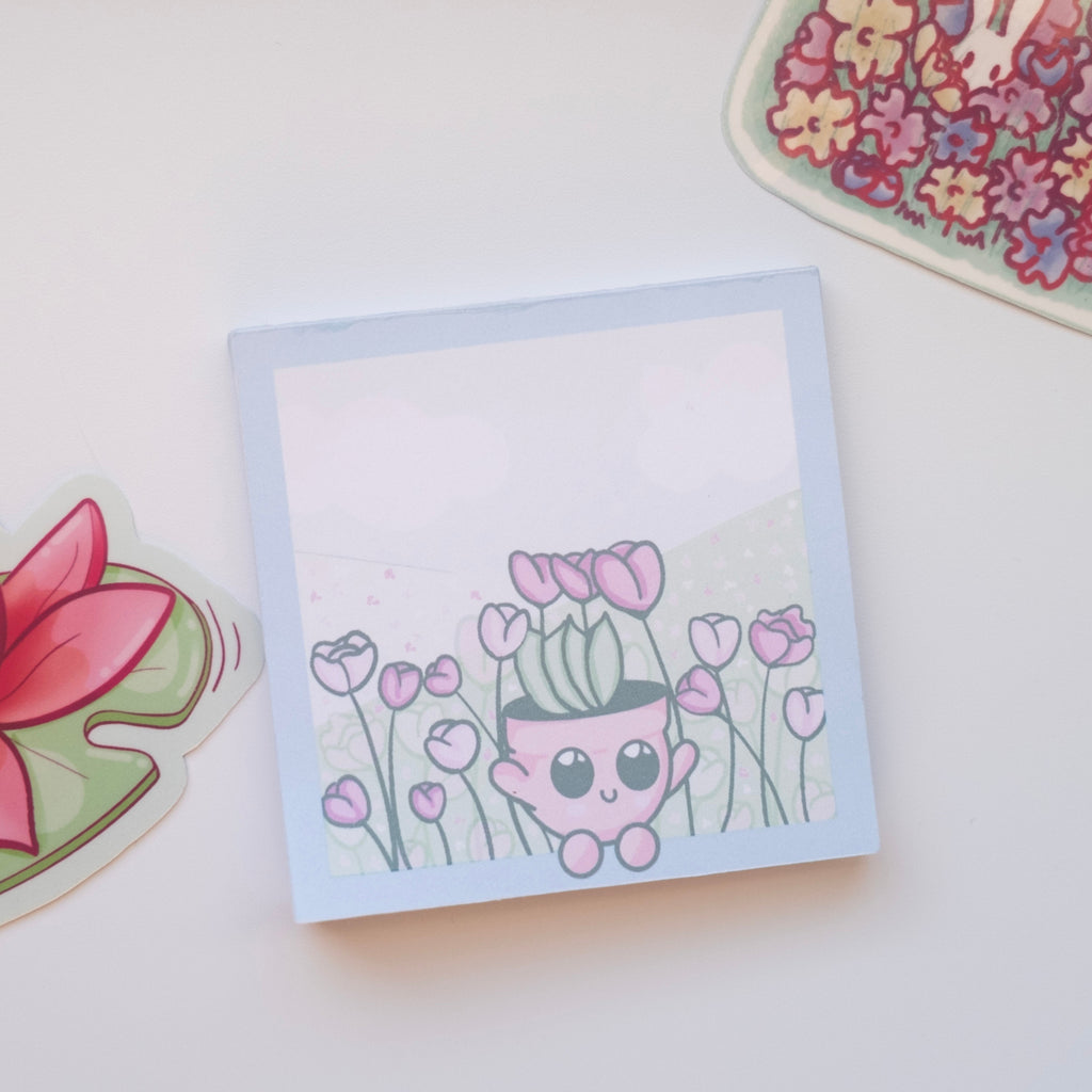 Lipa Tulip Memo Pad | Blue