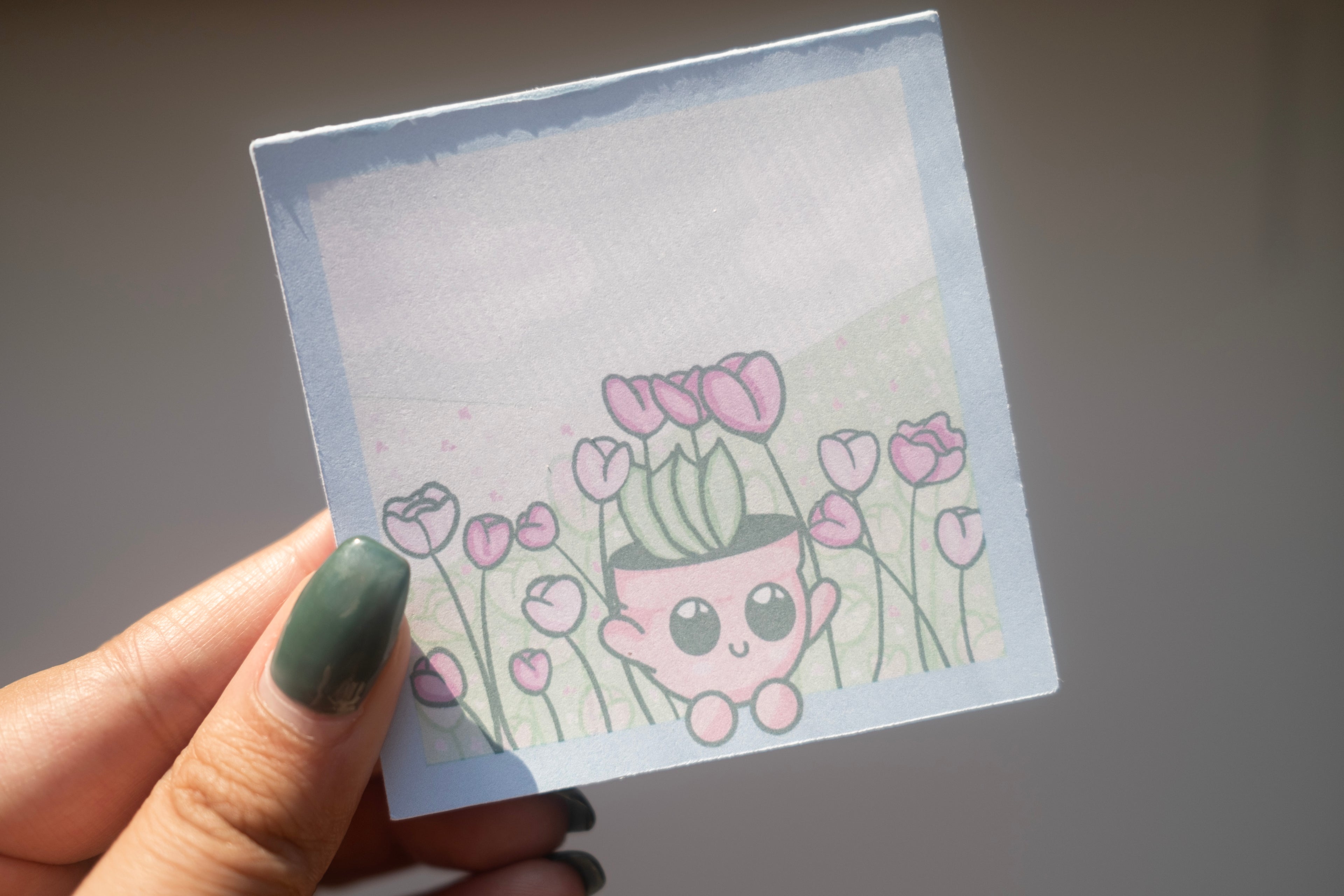 Lipa Tulip Memo Pad | Blue