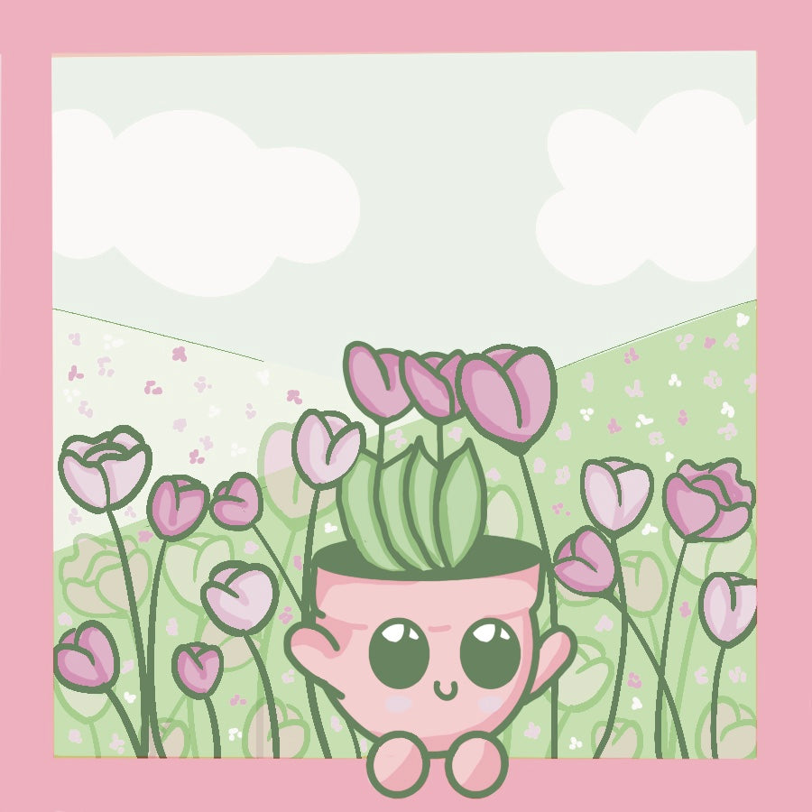 Lipa Tulip Memo Pad | Pink