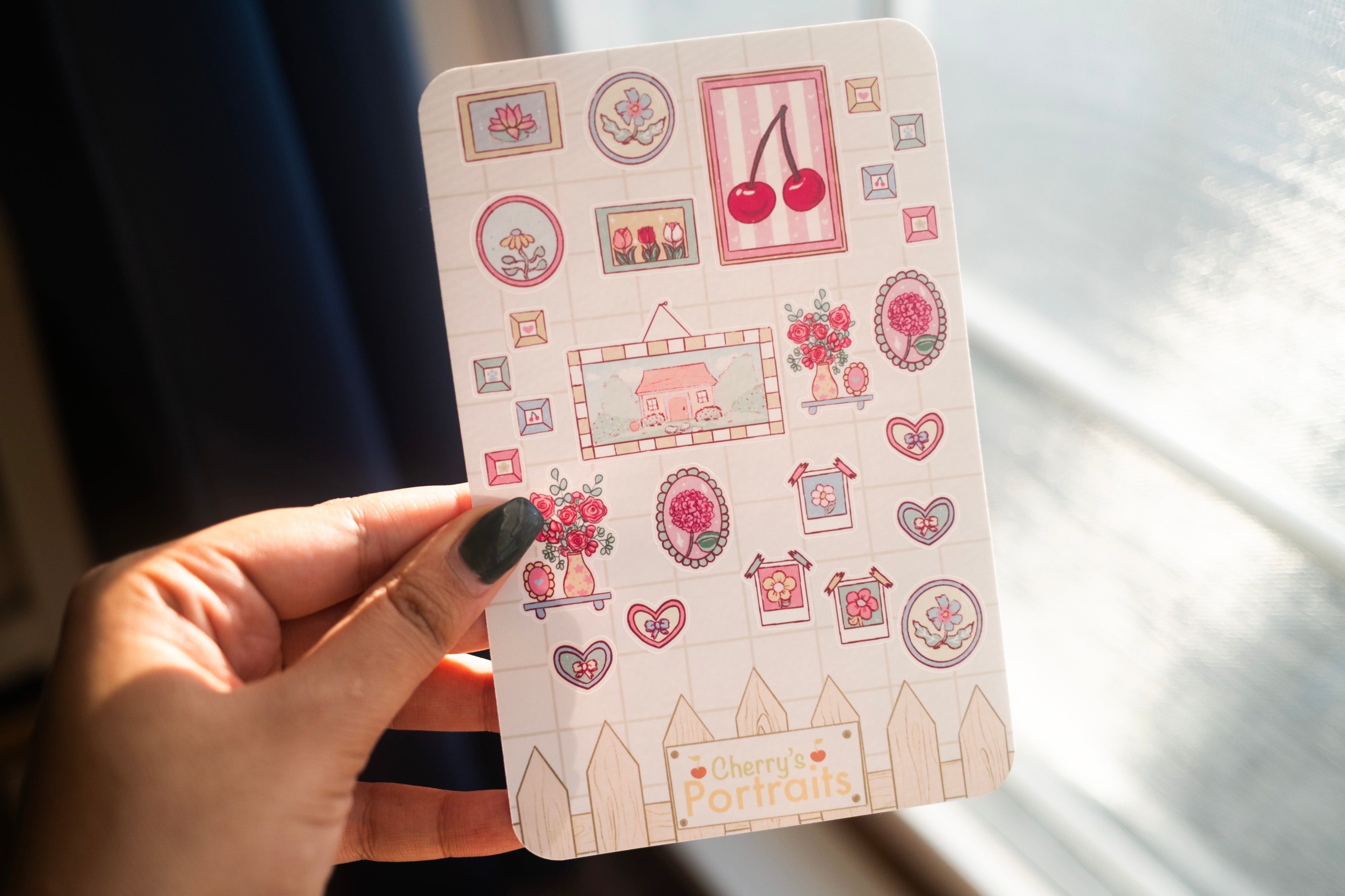 Floral Sticker Sheet | Waterproof Vinyl Stickers