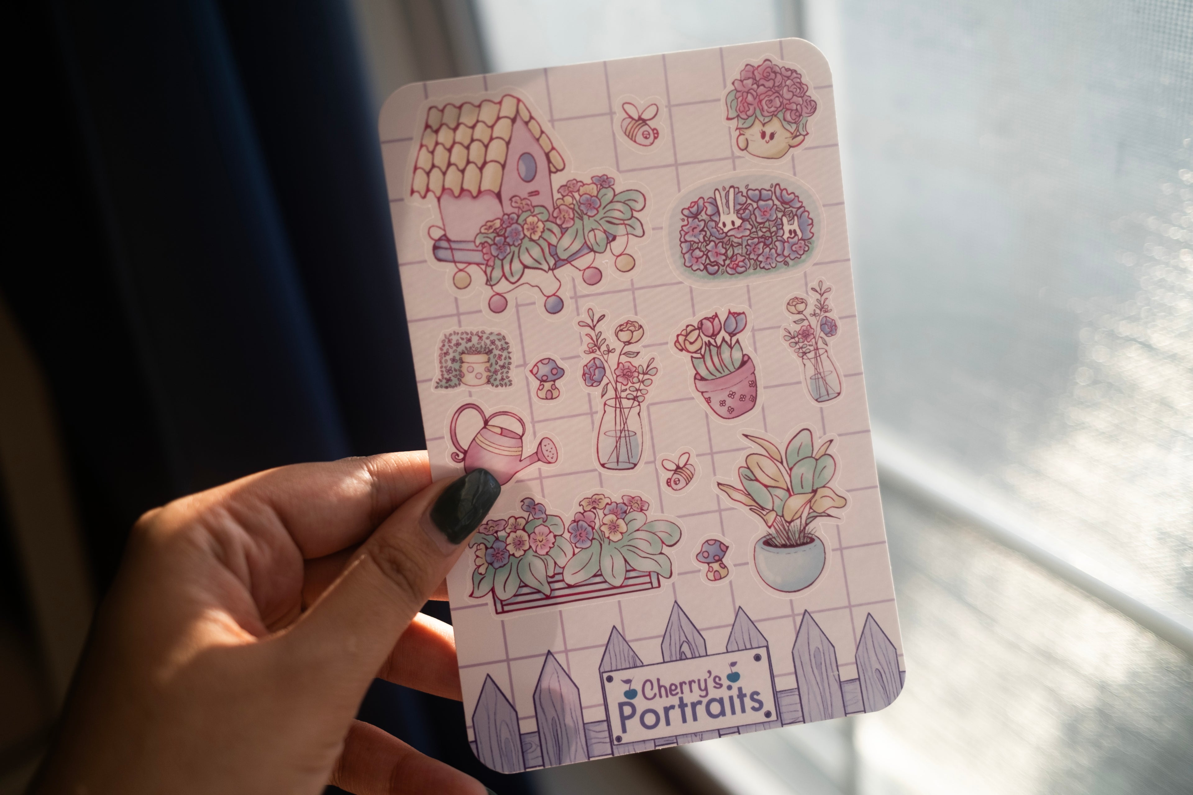 Garden Sticker Sheet | Waterproof Vinyl Stickers