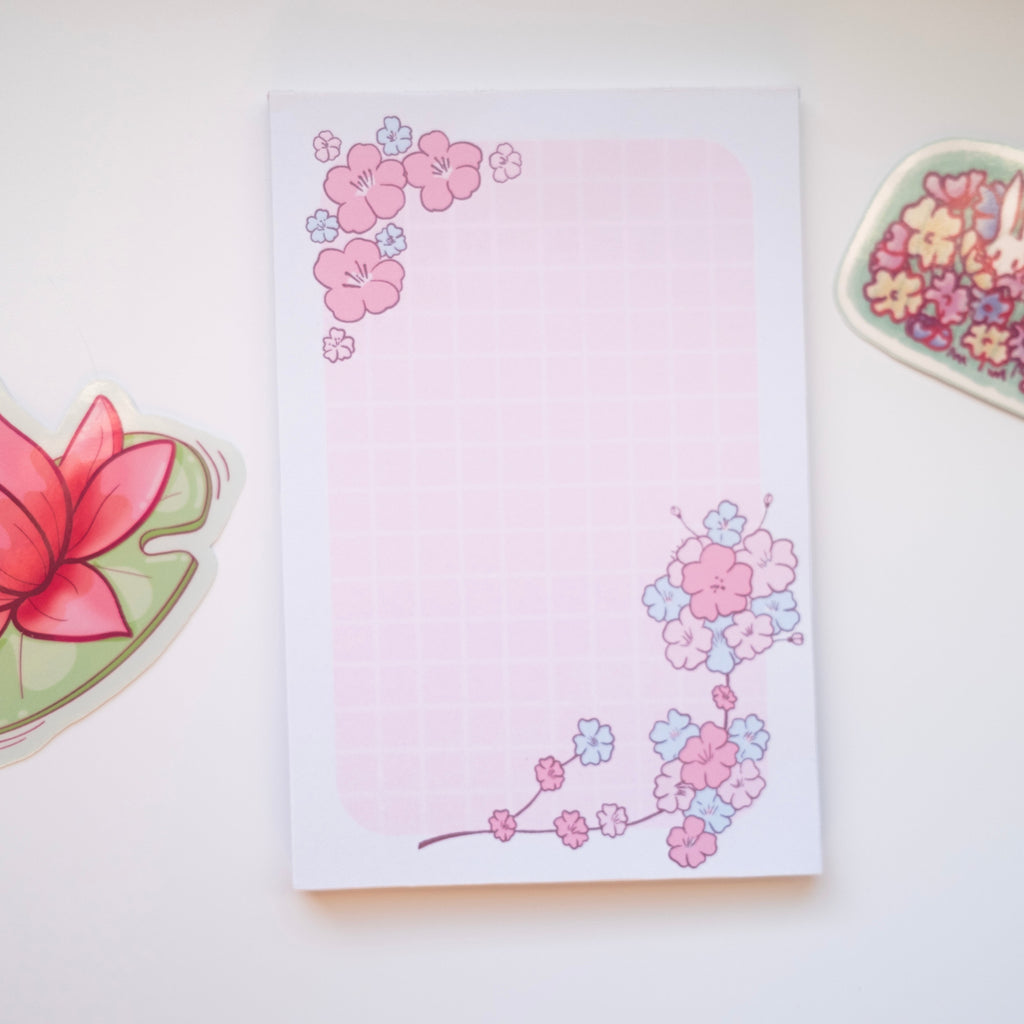 Cherry Blossom Memo Pad | Pink